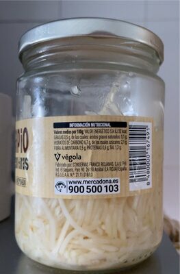 Apio en tiras Hacendado ingredientes