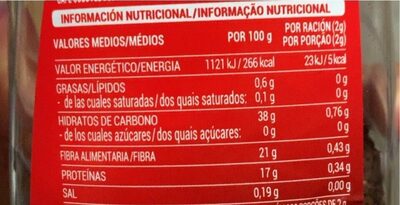 Café soluble descafeinado Hacendado ingredientes