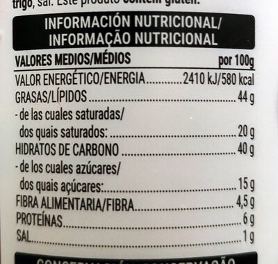 Cebolla frita Hacendado ingredientes