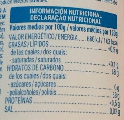 Chickles menta suave Hacendado ingredientes