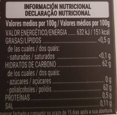 Chic*kles Hacendado ingredientes