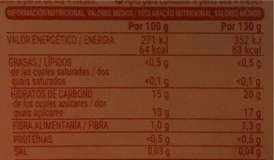 Compora de manzana Hacendado ingredientes