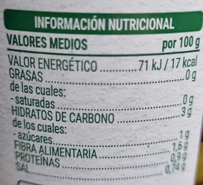 Judías verdes redondas Hacendado ingredientes