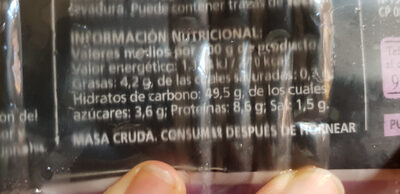 Masa Fresca Pizza Hacendado ingredientes