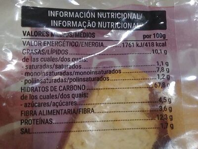 Panecillo tostado atinin Hacendado ingredientes