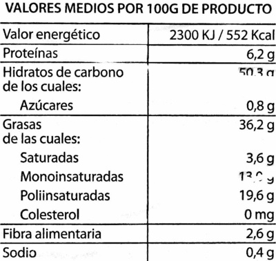 Patatas fritas lisas Hacendado ingredientes