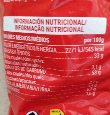 Patatas fritas sabor ketchup Hacendado ingredientes