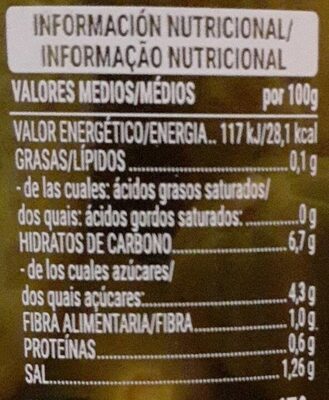 Pepinillos Hacendado ingredientes