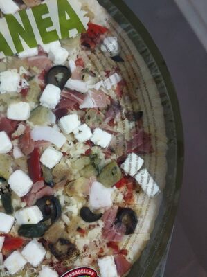 Pizza mediterránea Hacendado ingredientes