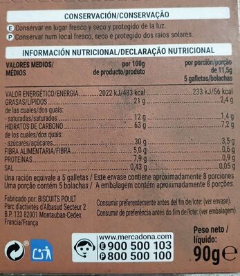 Rolling choc Hacendado ingredientes