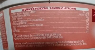 Sopa wonton Hacendado ingredientes