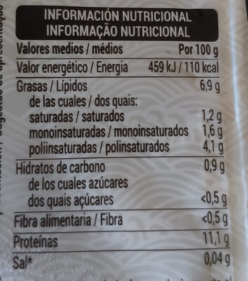 Tofu firme Hacendado ingredientes