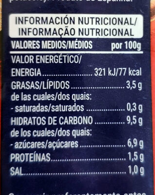 Tomate frito Hacendado ingredientes