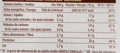 Truffata Hacendado ingredientes