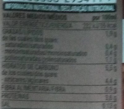 Bebida soja chocolate Hacendado ingredientes