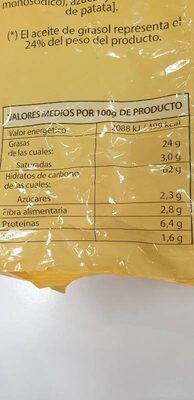 Bombitas de maíz sabor mantequilla Hacendado ingredientes