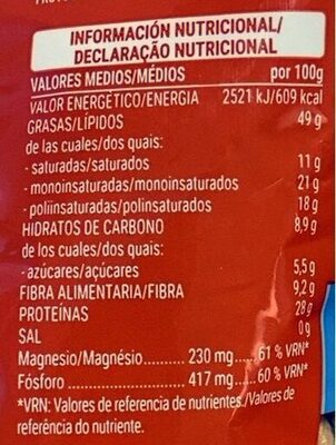 Cacahuete tostado 0% sal añadida Hacendado ingredientes