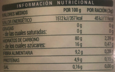 Cereales con achicoria Hacendado ingredientes
