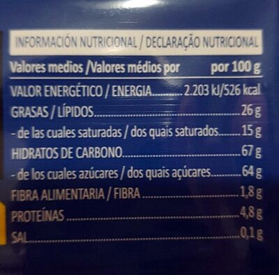 Chocodiskitos Hacendado ingredientes