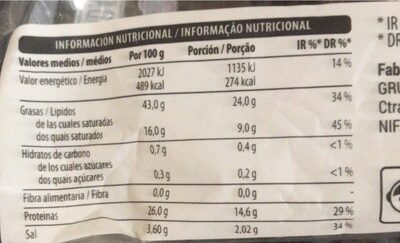 Chorizo extra Hacendado ingredientes