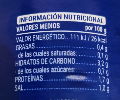 Corazones de alcachofa Hacendado ingredientes