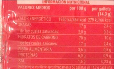 Digestive Hacendado ingredientes