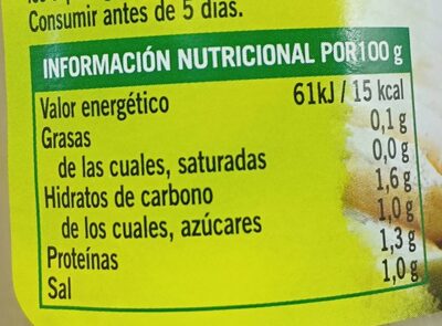 Espárragos delgados cortos Hacendado ingredientes