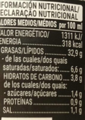 Gajo rustica salsa Hacendado ingredientes