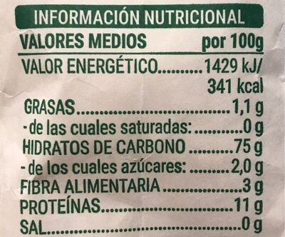 Harina - preparado para elaborar pizzas Hacendado ingredientes