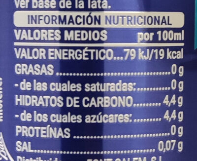 Iso drink sabor cítrico Hacendado ingredientes