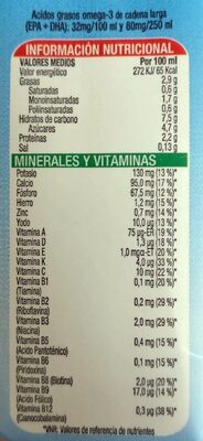 Leche de crecimiento a partir de 1 año Hacendado ingredientes