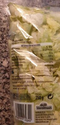 Lechuga iceberg lavada Hacendado ingredientes