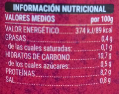 Lentejas Hacendado ingredientes