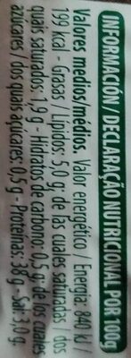 Lomo embuchsdo Hacendado ingredientes