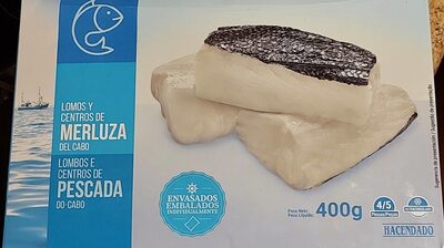 Lomos y centros de merluza Hacendado ingredientes