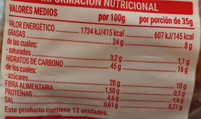 Magdalenas rellenas Hacendado ingredientes