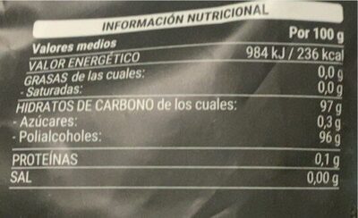 Regaliz & mentol Hacendado ingredientes