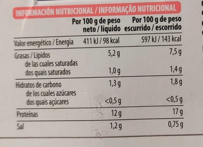 Salmón al natural Hacendado ingredientes