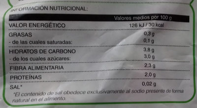 Salteado de verduras Hacendado ingredientes