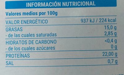 Sardinas en aceite de girasol Hacendado ingredientes