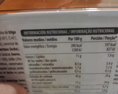 Tarta san marcos Hacendado ingredientes