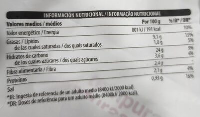Tempura de verduras legumes Hacendado ingredientes