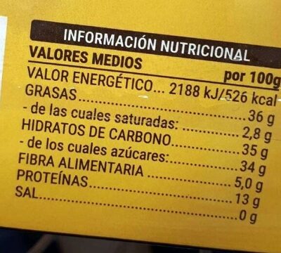 Turrón blando Hacendado ingredientes