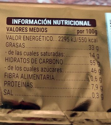 Turrón de chocolate blanco crujiente Hacendado ingredientes