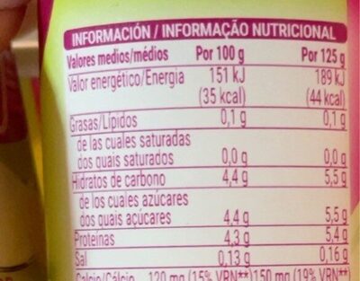 Yogur limon 0.0 Hacendado ingredientes