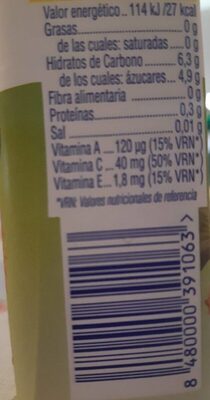 Zumo de piña Hacendado ingredientes