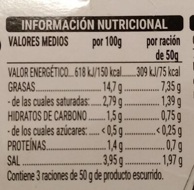 Aceitunas verdes rellenas de pimiento asado Hacendado ingredientes