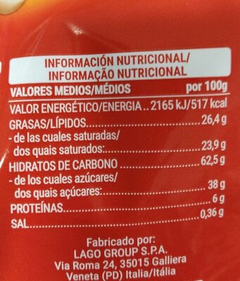 Barquillo avellana Hacendado ingredientes