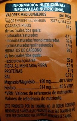 Cacahuete frito con miel Hacendado ingredientes