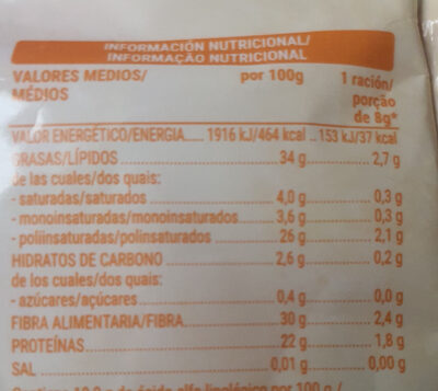 Chía Hacendado ingredientes